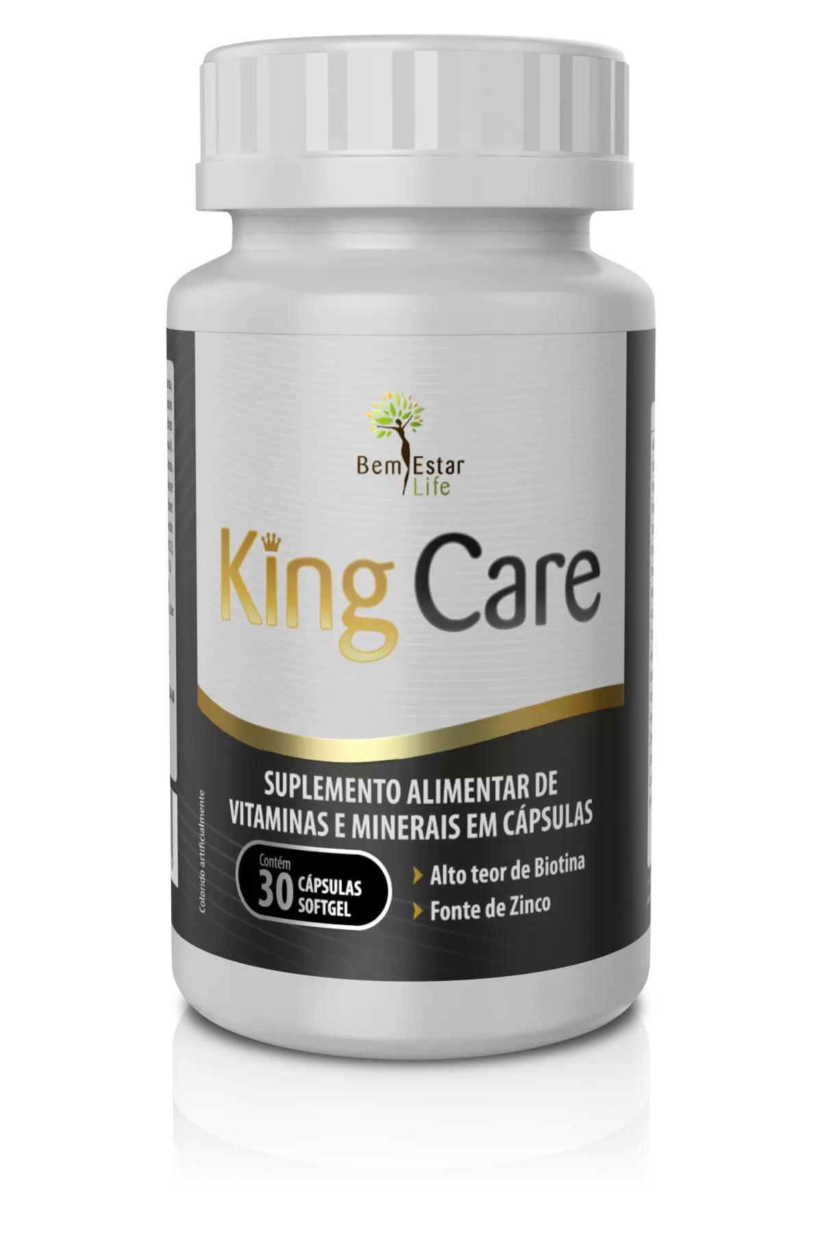 KING CARE suplemento vitaminico cabelo, barba e unha. 