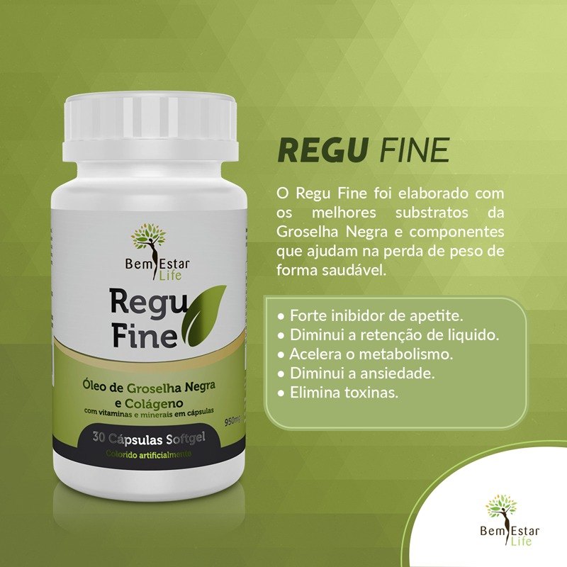 Regu Fine Softgel Bem Estar Life Mato Grosso Loja Virtual 9313