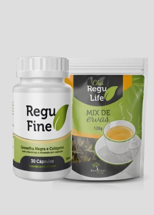 Regu Fine 30 Caps Cha Regu Life 120g Bem Estar Life Mato Grosso Loja Virtual 2111