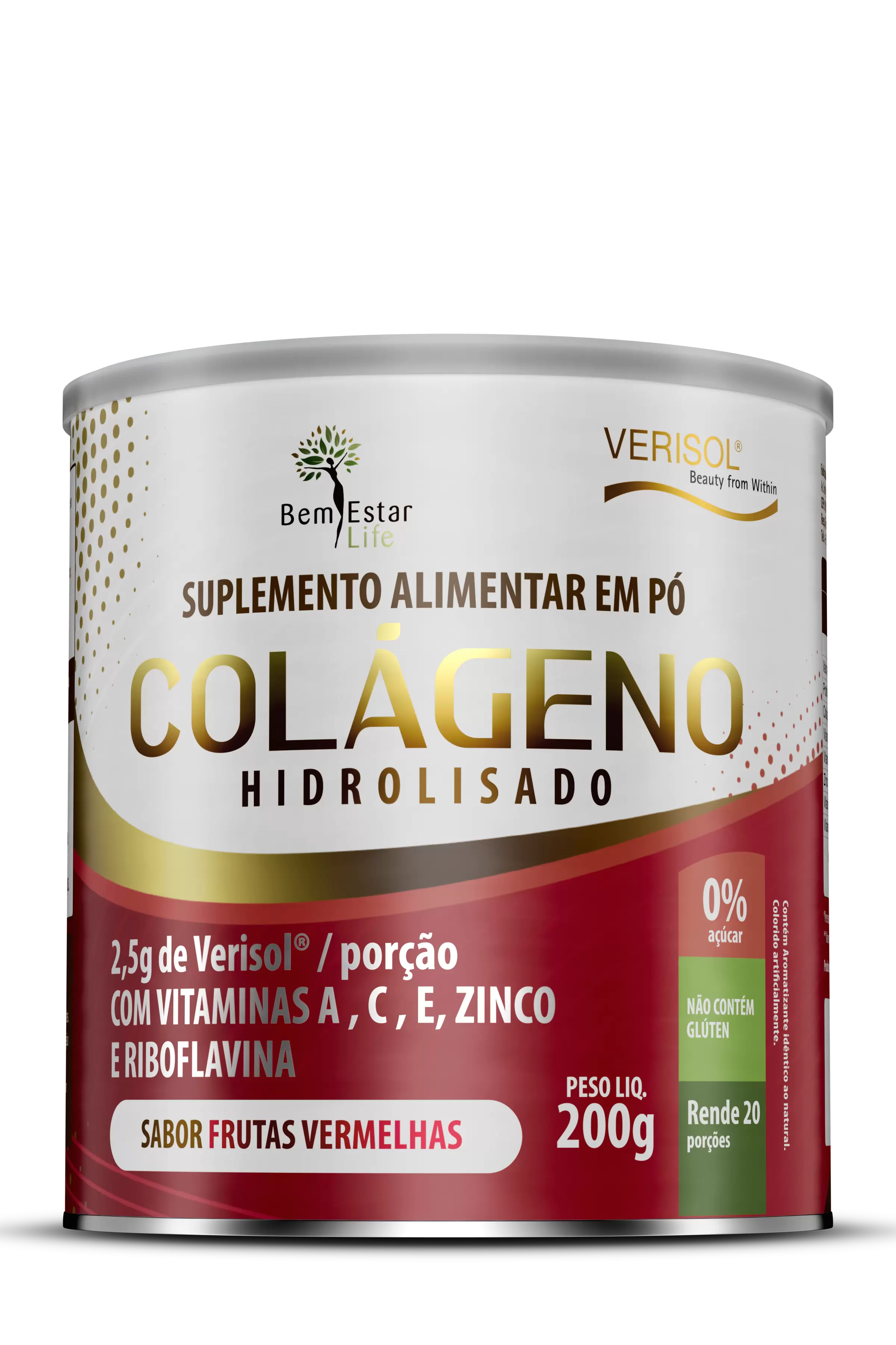 COLAGENO EM PO COM VERISOL ´SABOR FRUTAS VERMELHAS